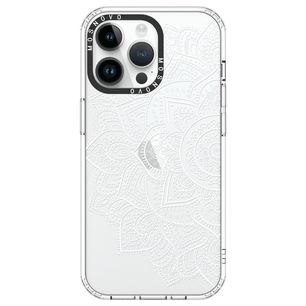 Half Mandala Phone Case - iPhone 14 Pro Max Case - MOSNOVO