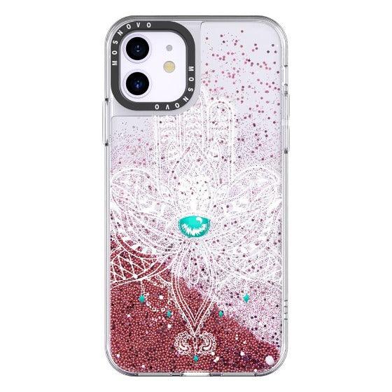 Hamsa Hand Glitter Phone Case - iPhone 11 Case - MOSNOVO