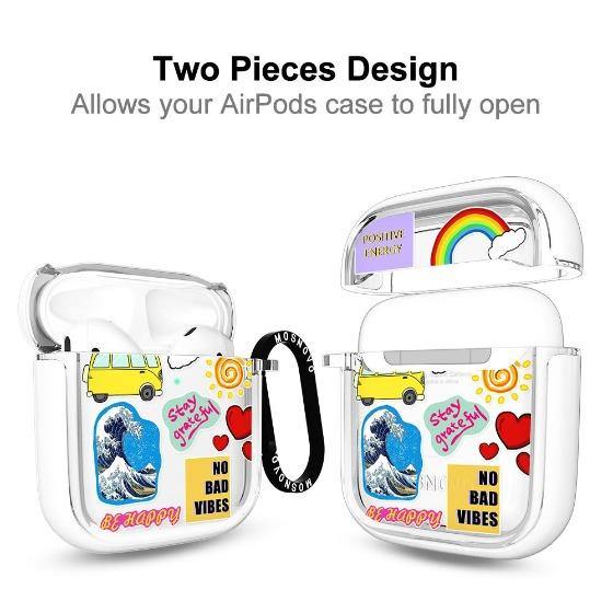 Happy Vibes AirPods 1/2 Case - MOSNOVO