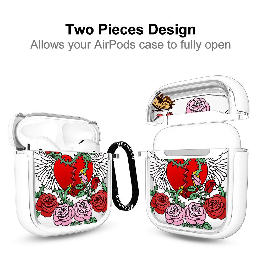 Wing Heart AirPods 1/2 Case - MOSNOVO