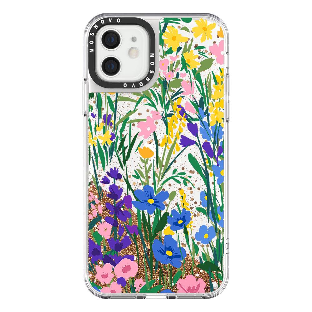 Hello Spring Glitter Phone Case - iPhone 12 Case - MOSNOVO