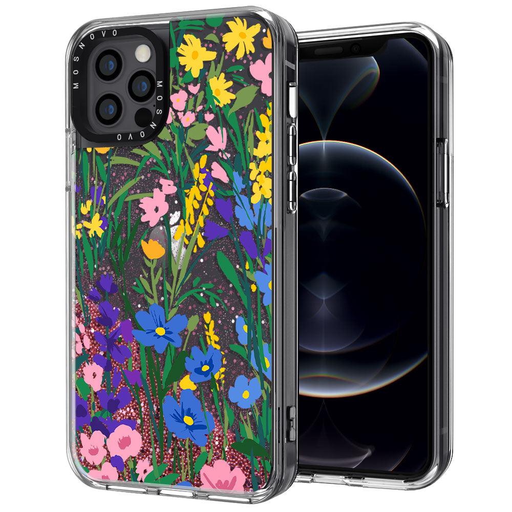 Hello Spring Glitter Phone Case - iPhone 12 Pro Case - MOSNOVO