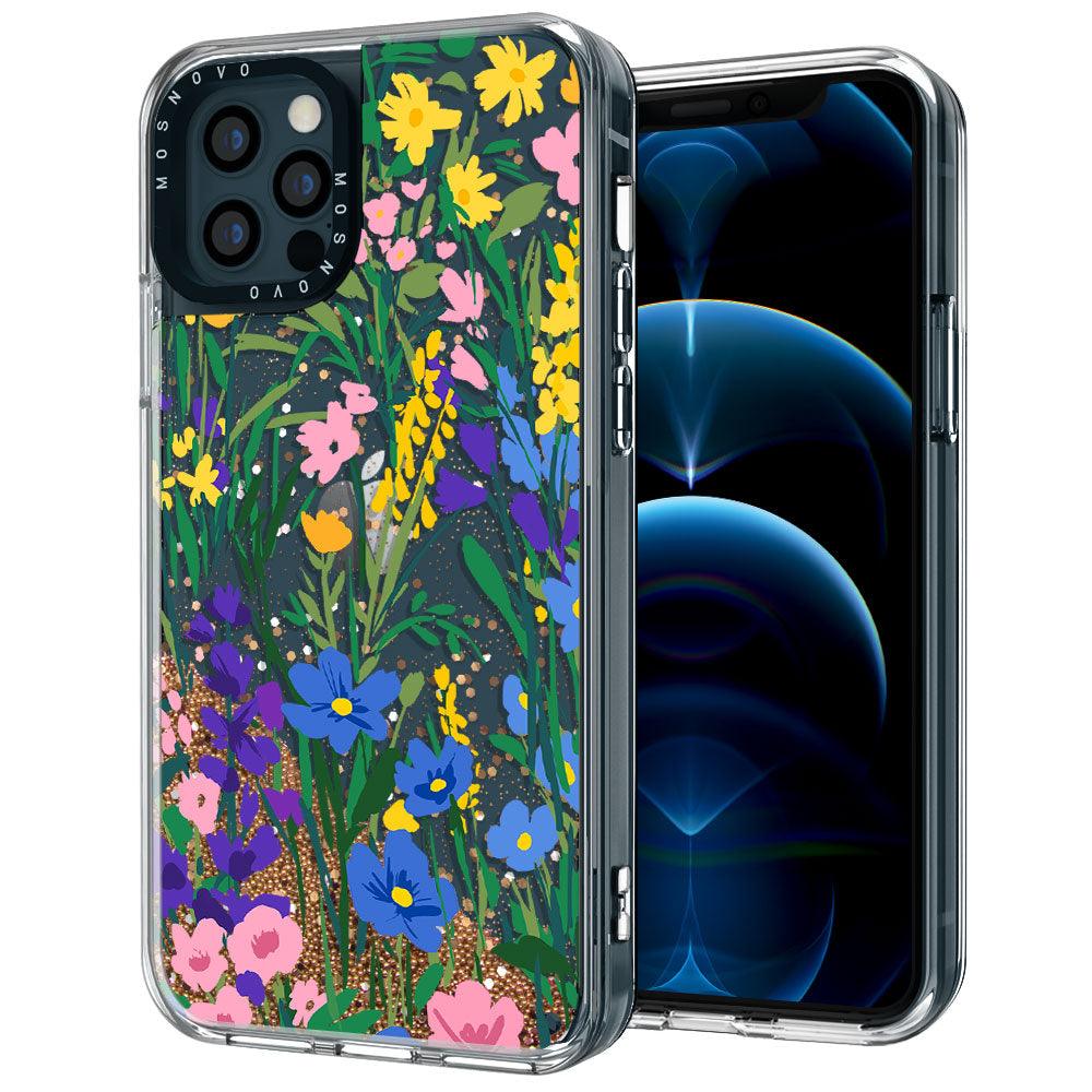 Hello Spring Glitter Phone Case - iPhone 12 Pro Case - MOSNOVO