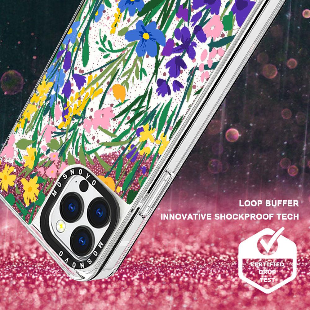 Hello Spring Glitter Phone Case - iPhone 13 Pro Case - MOSNOVO