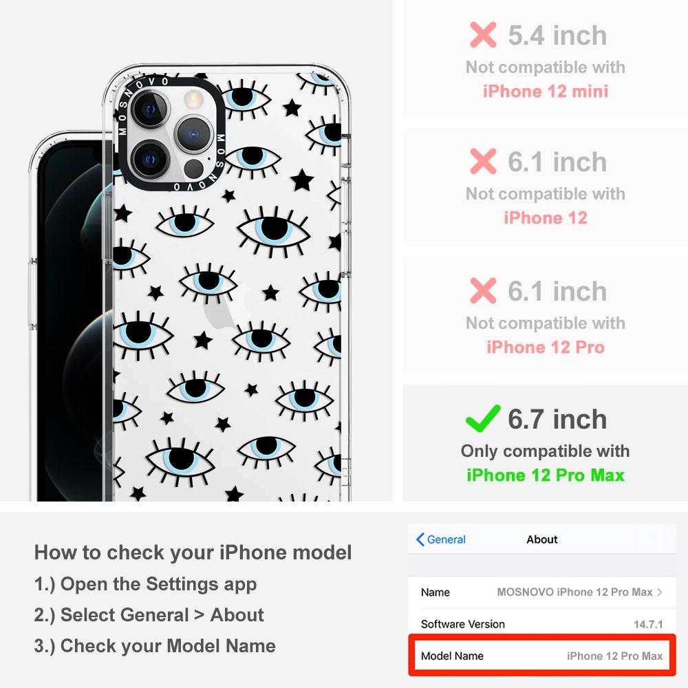 Hippie Eye Phone Case - iPhone 12 Pro Max Case - MOSNOVO