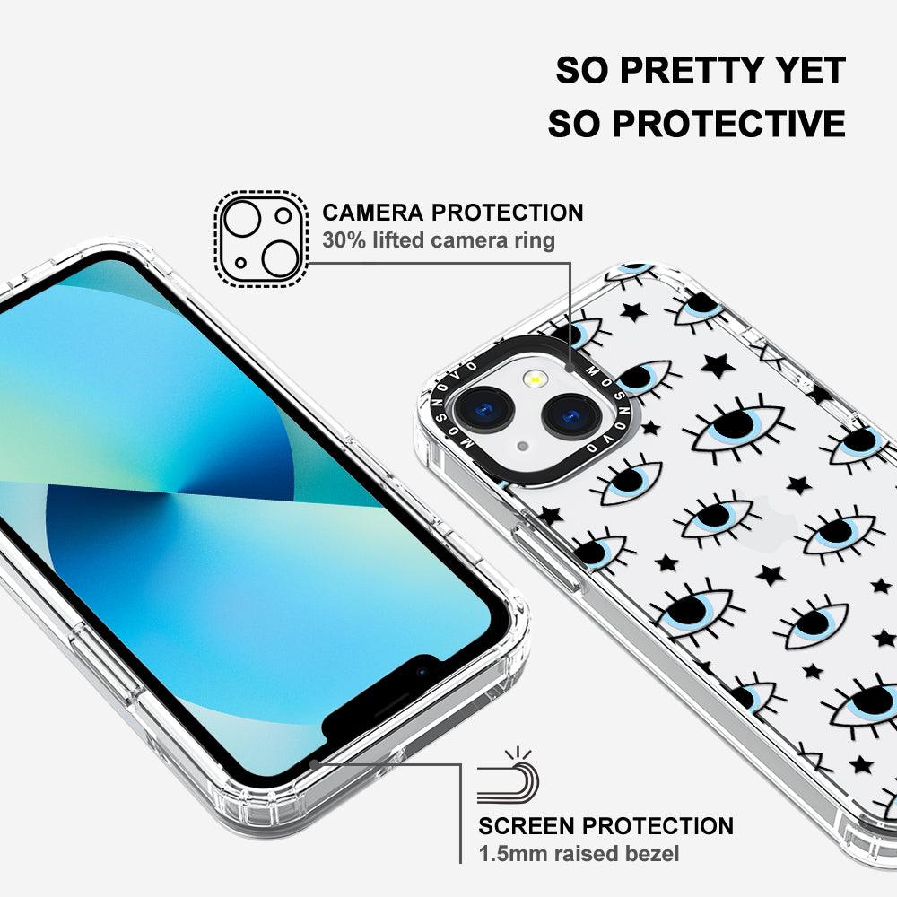 Hippie Eye Phone Case - iPhone 13 Mini Case - MOSNOVO