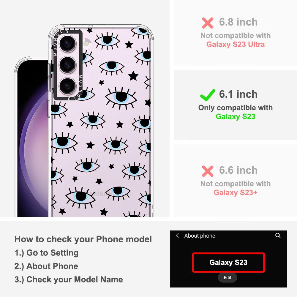 Hippie Eye Phone Case - Samsung Galaxy S23 Case - MOSNOVO