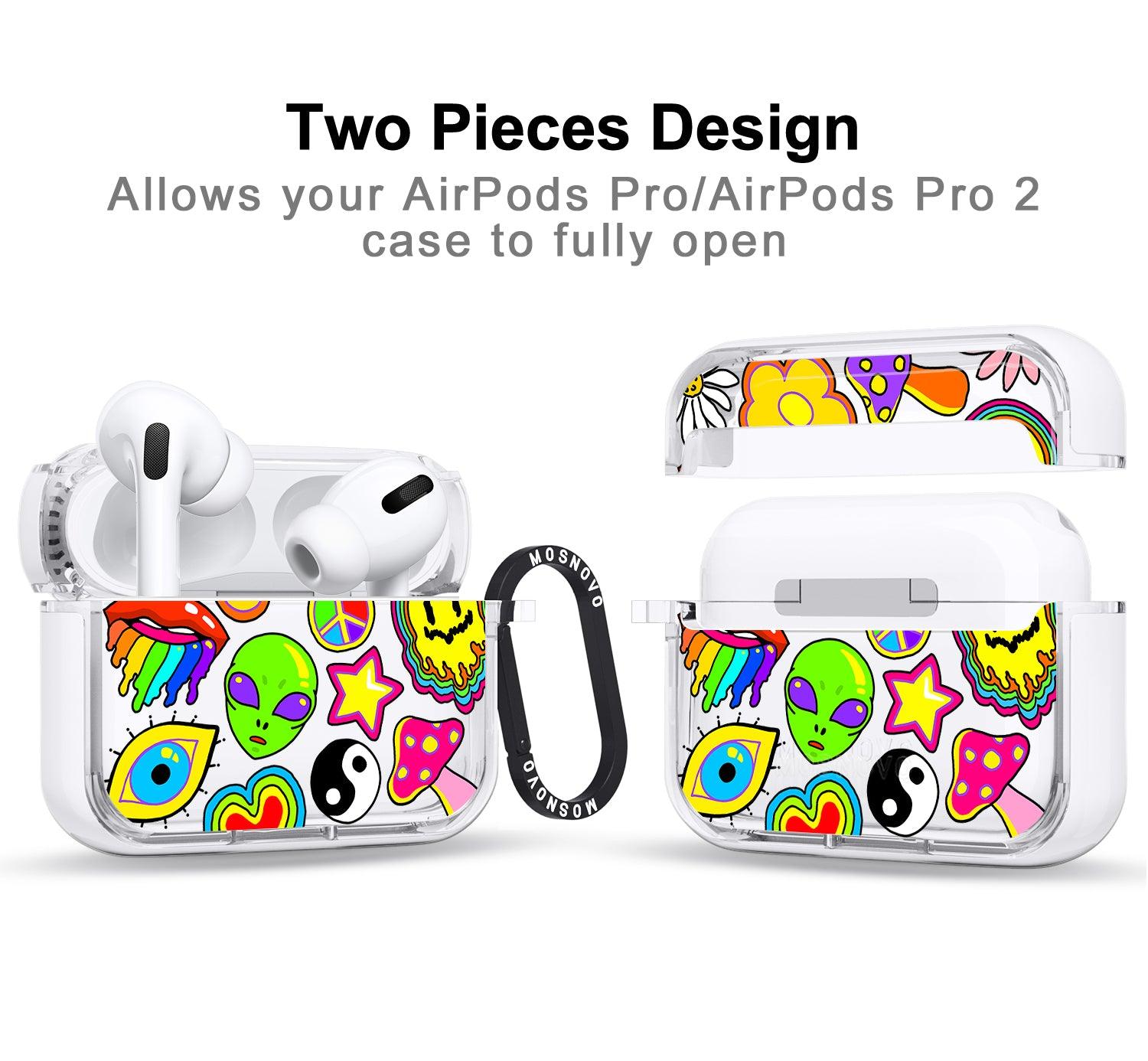Hippie Print AirPods Pro 2 Case (2nd Generation) - MOSNOVO