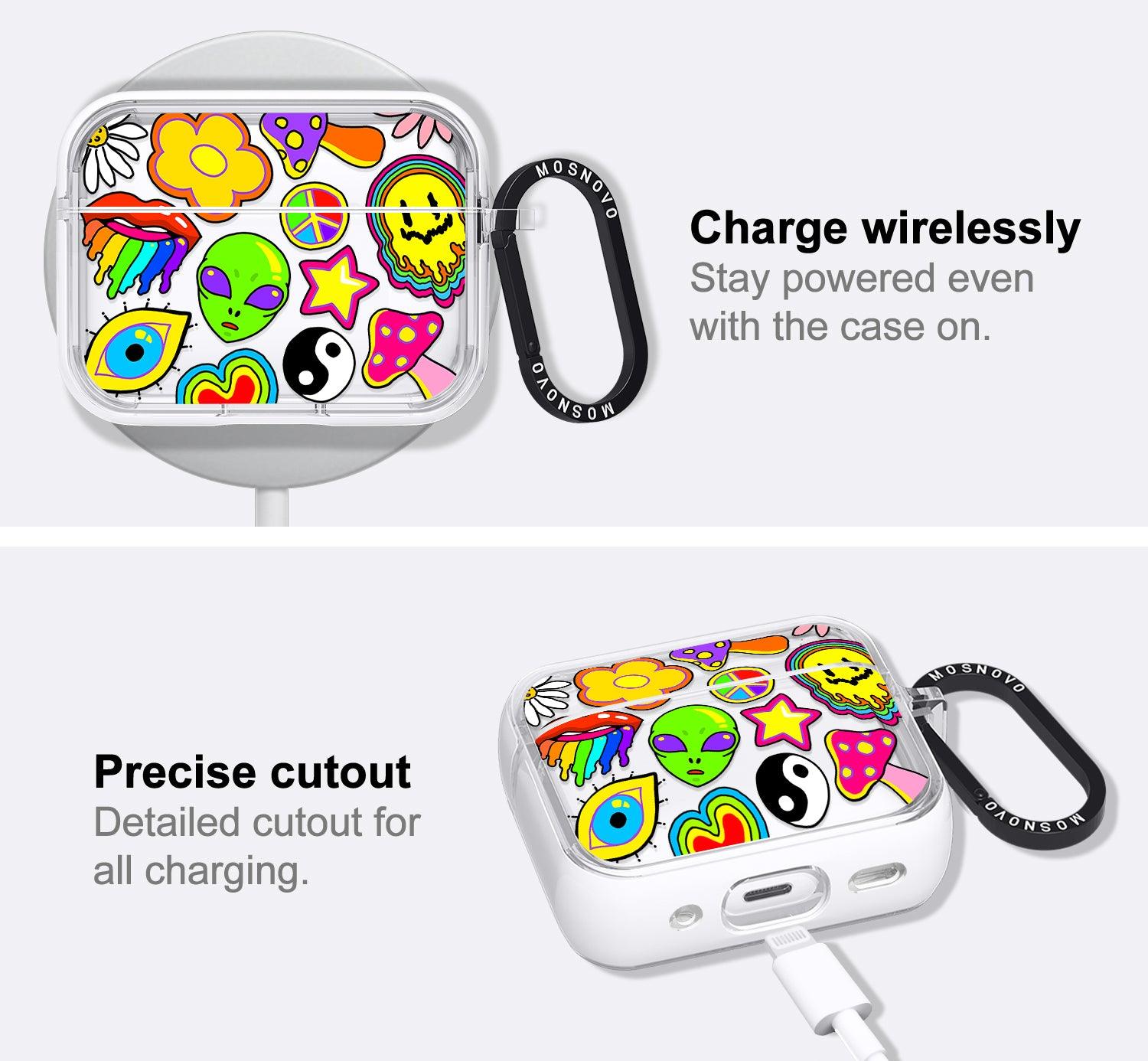 Hippie Print AirPods Pro 2 Case (2nd Generation) - MOSNOVO