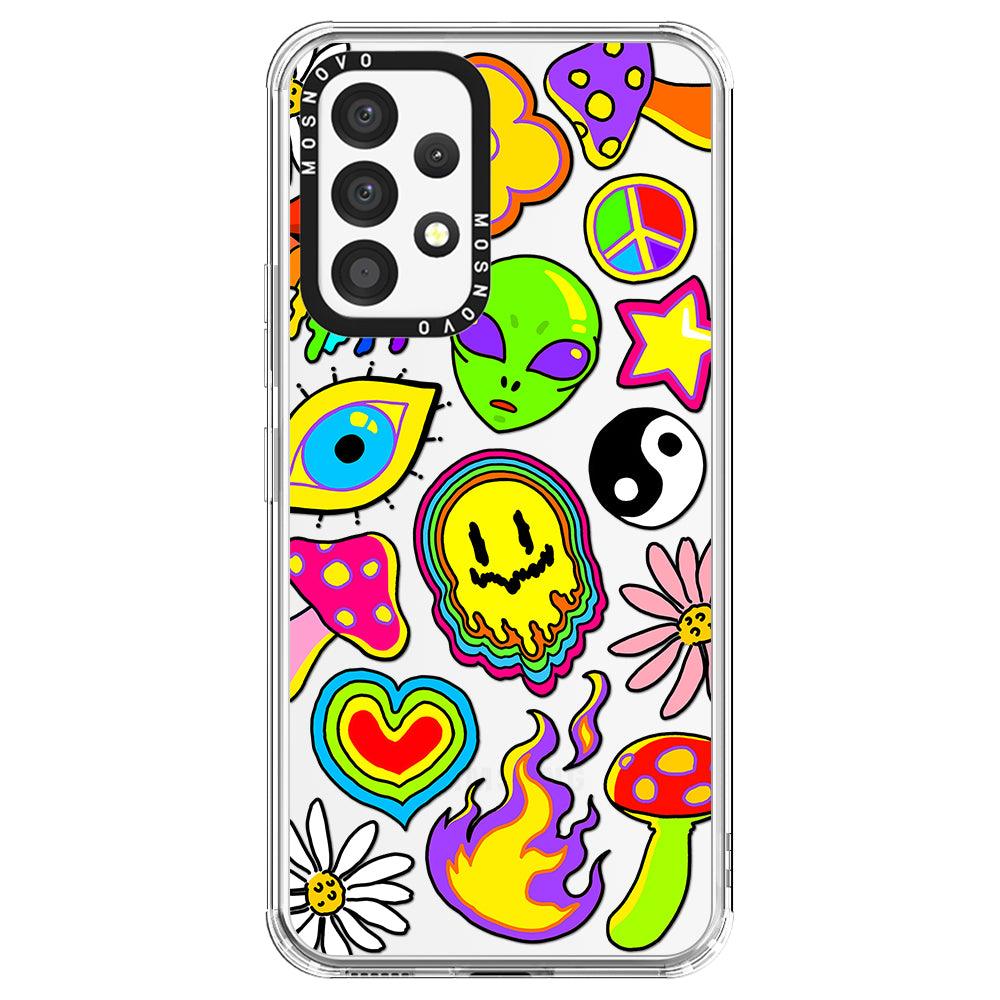 Hippie Sticker Phone Case - Samsung Galaxy A53 Case - MOSNOVO