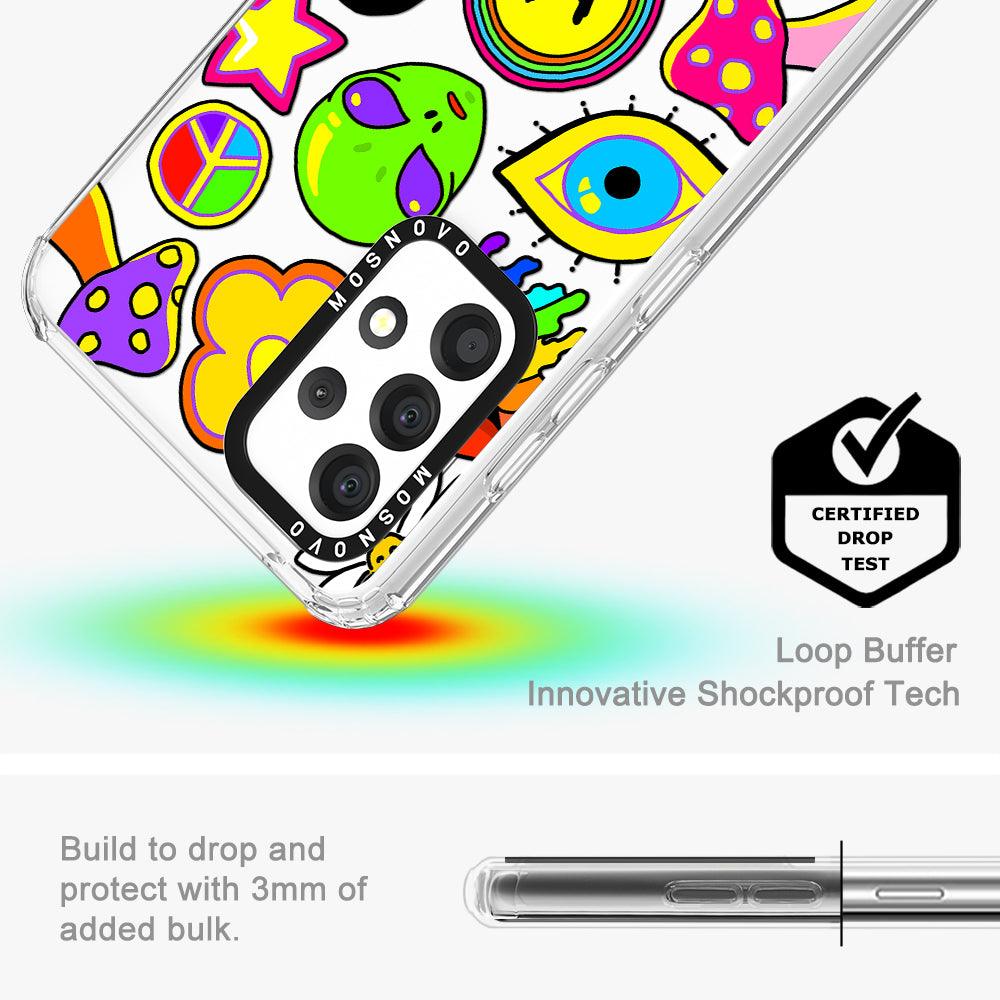Hippie Sticker Phone Case - Samsung Galaxy A53 Case - MOSNOVO