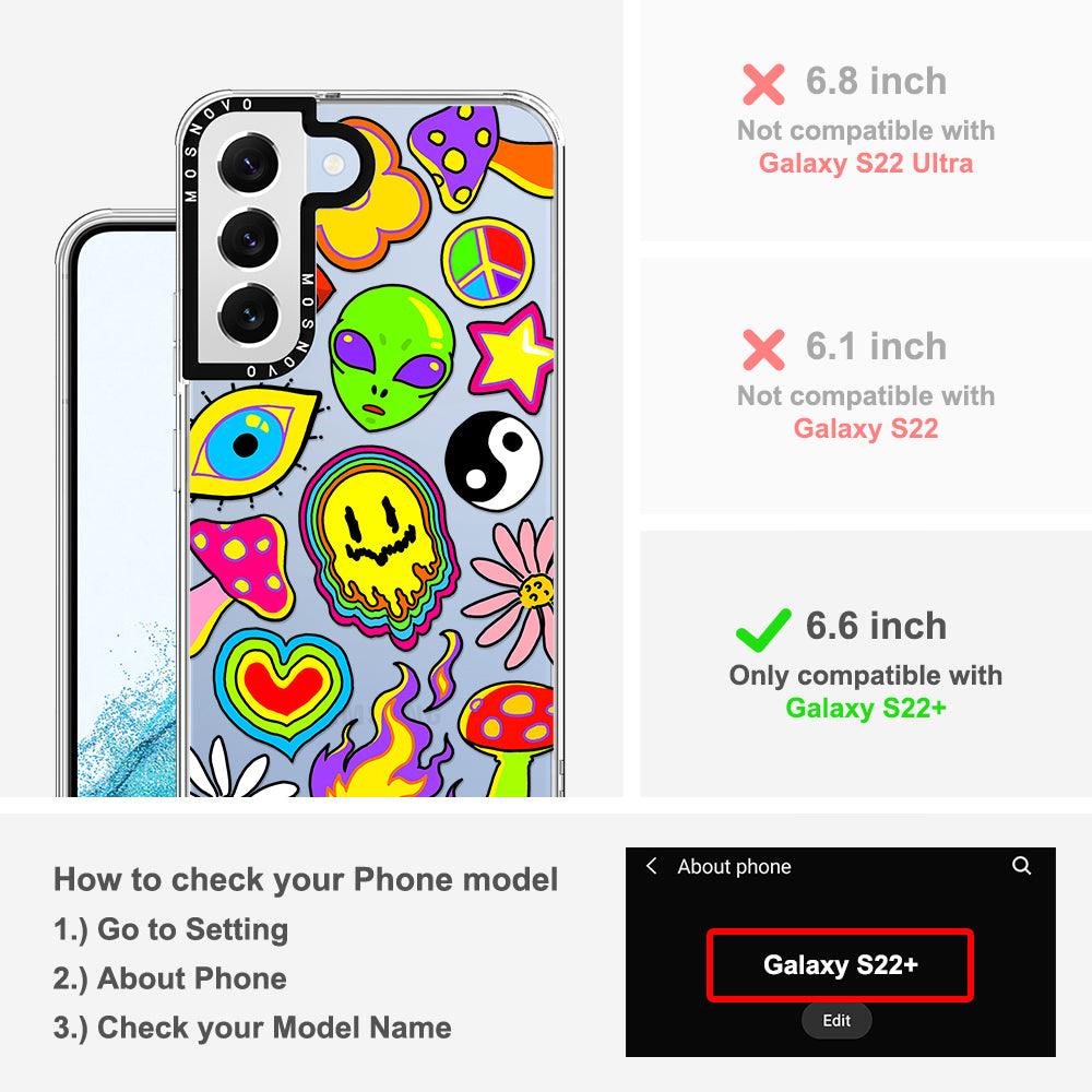 Hippie Sticker Phone Case - Samsung Galaxy S22 Plus Case - MOSNOVO