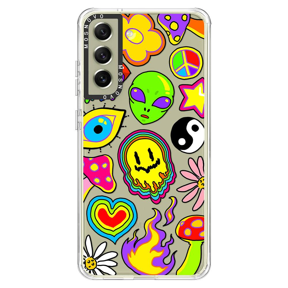 Hippie Stickers Phone Case - Samsung Galaxy S21 FE Case - MOSNOVO