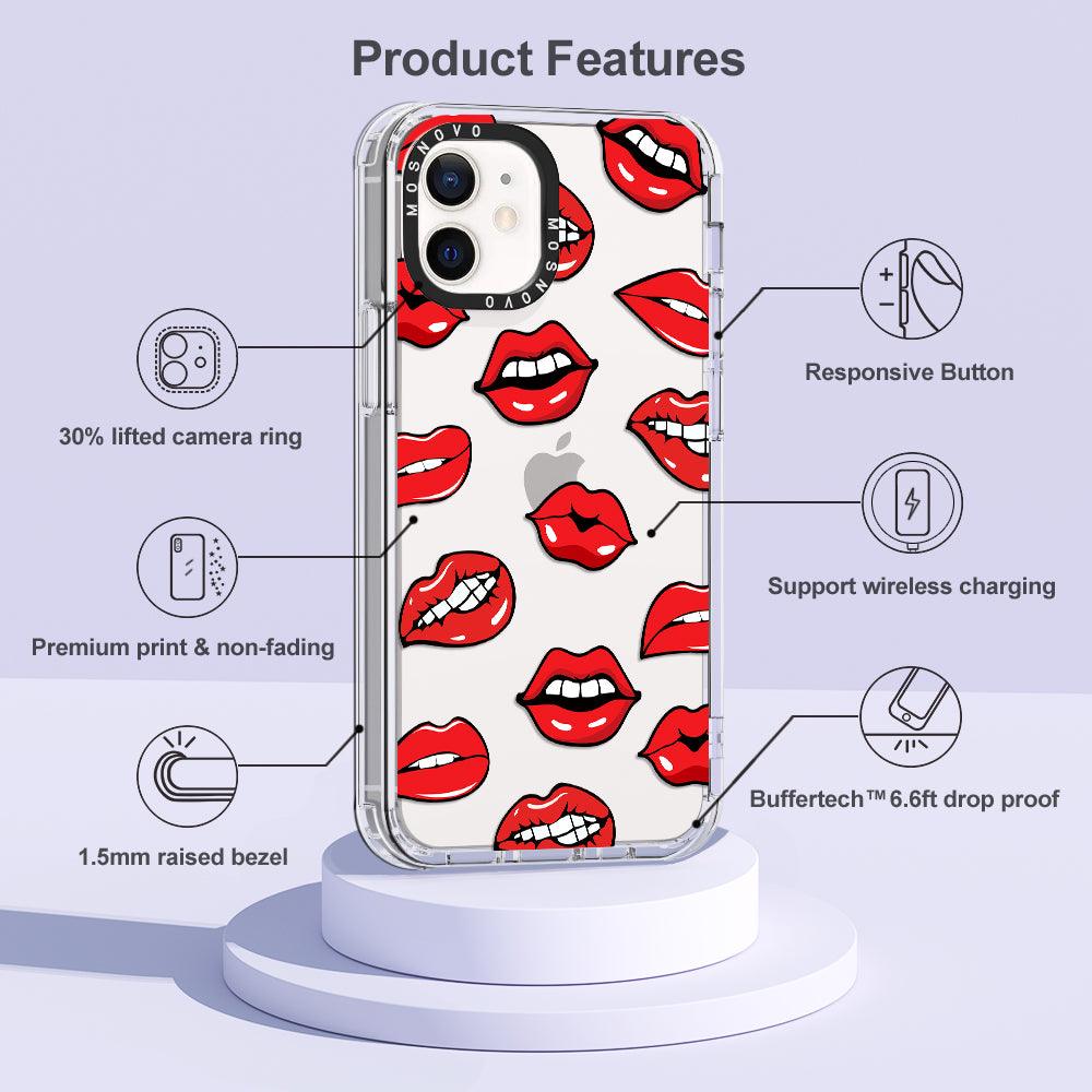 Hot Lips Phone Case - iPhone 12 Mini Case - MOSNOVO