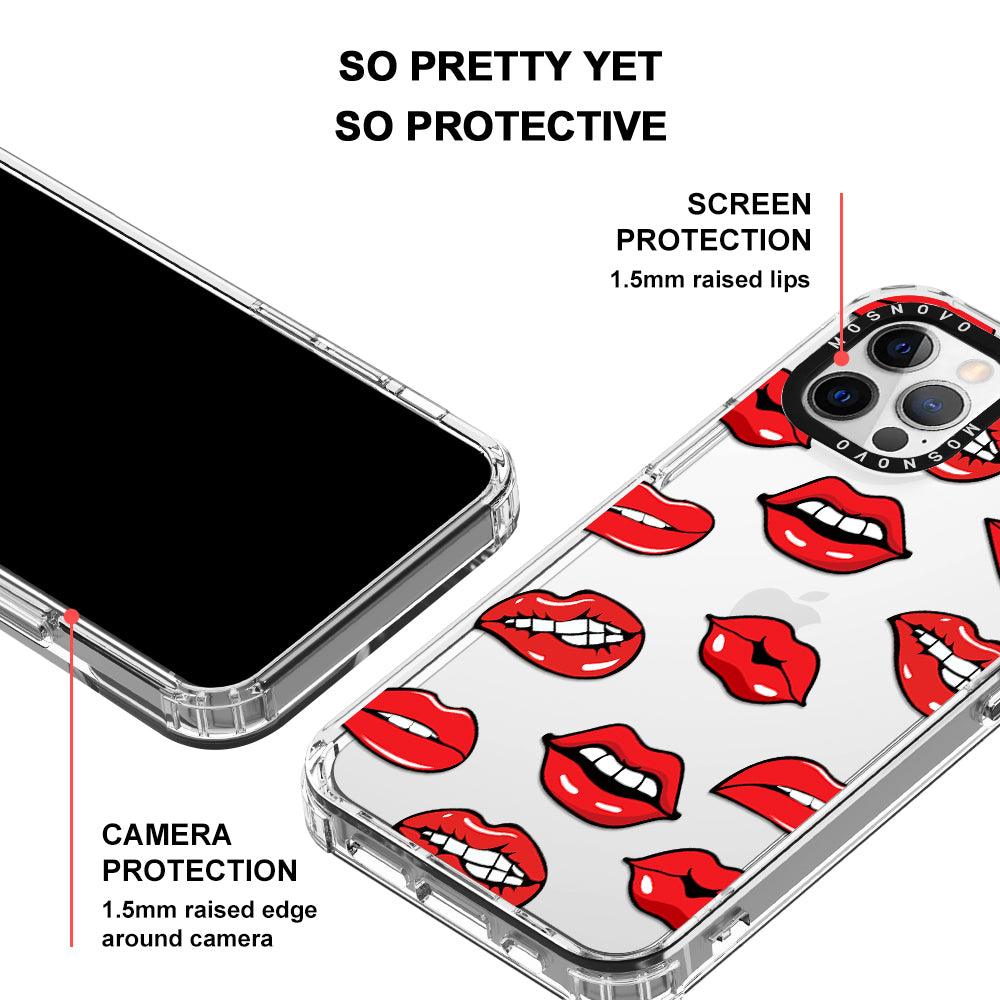 Hot Lips Phone Case - iPhone 12 Pro Max Case - MOSNOVO