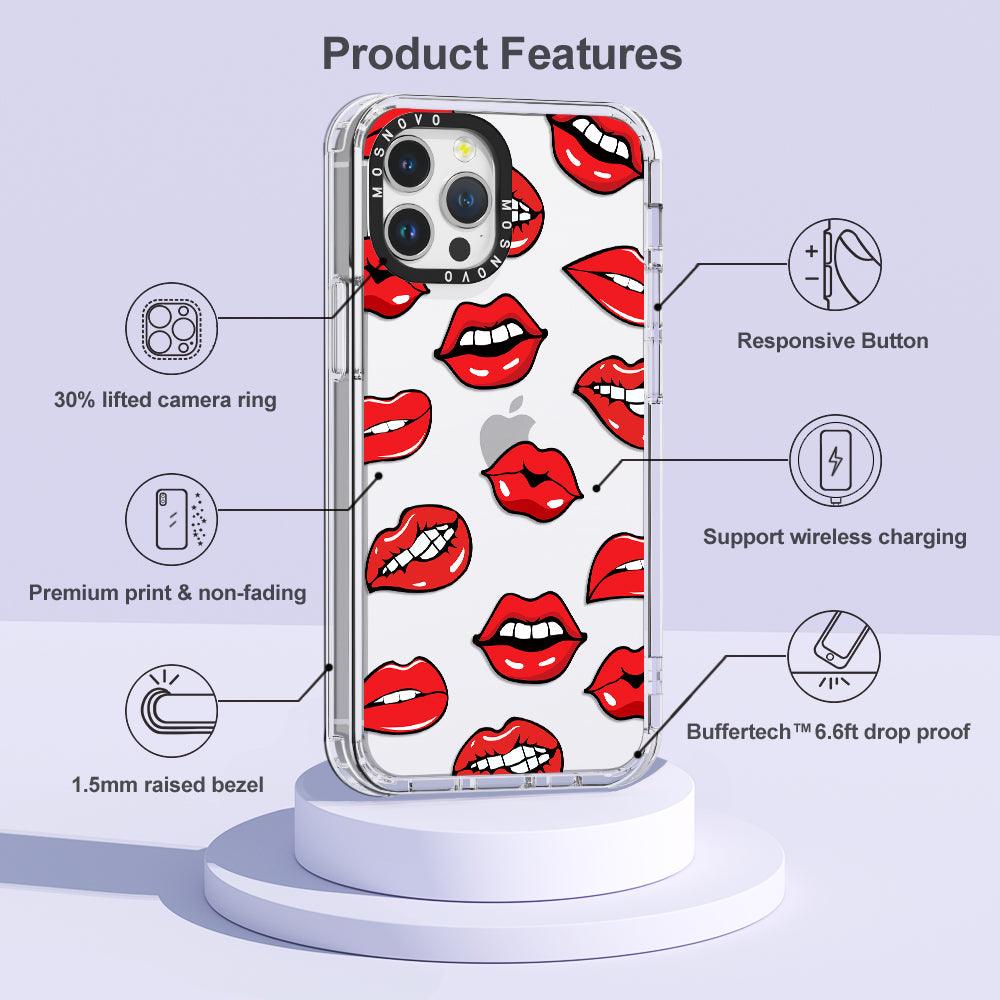 Hot Lips Phone Case - iPhone 12 Pro Max Case - MOSNOVO