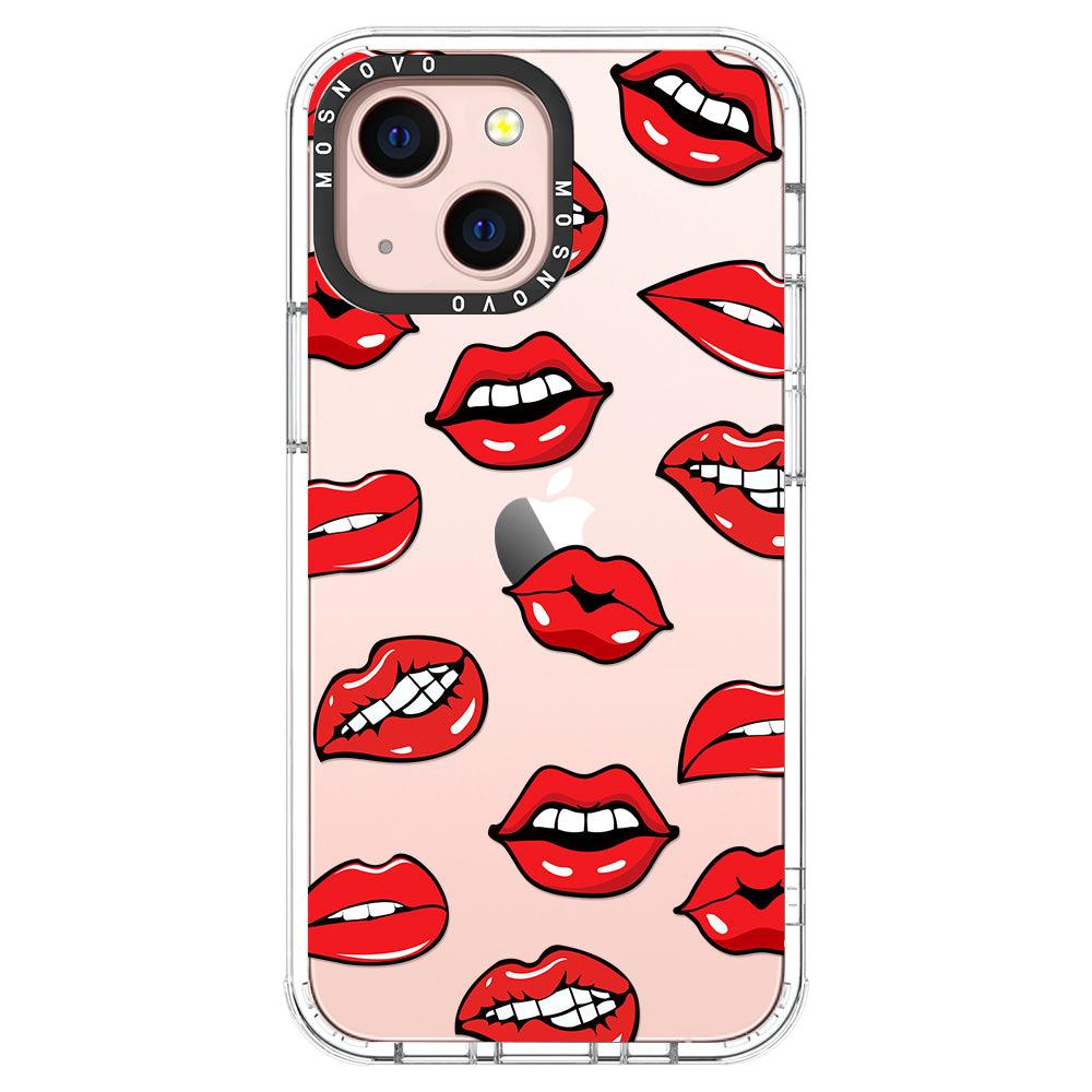 Hot Lips Phone Case - iPhone 13 Mini Case - MOSNOVO