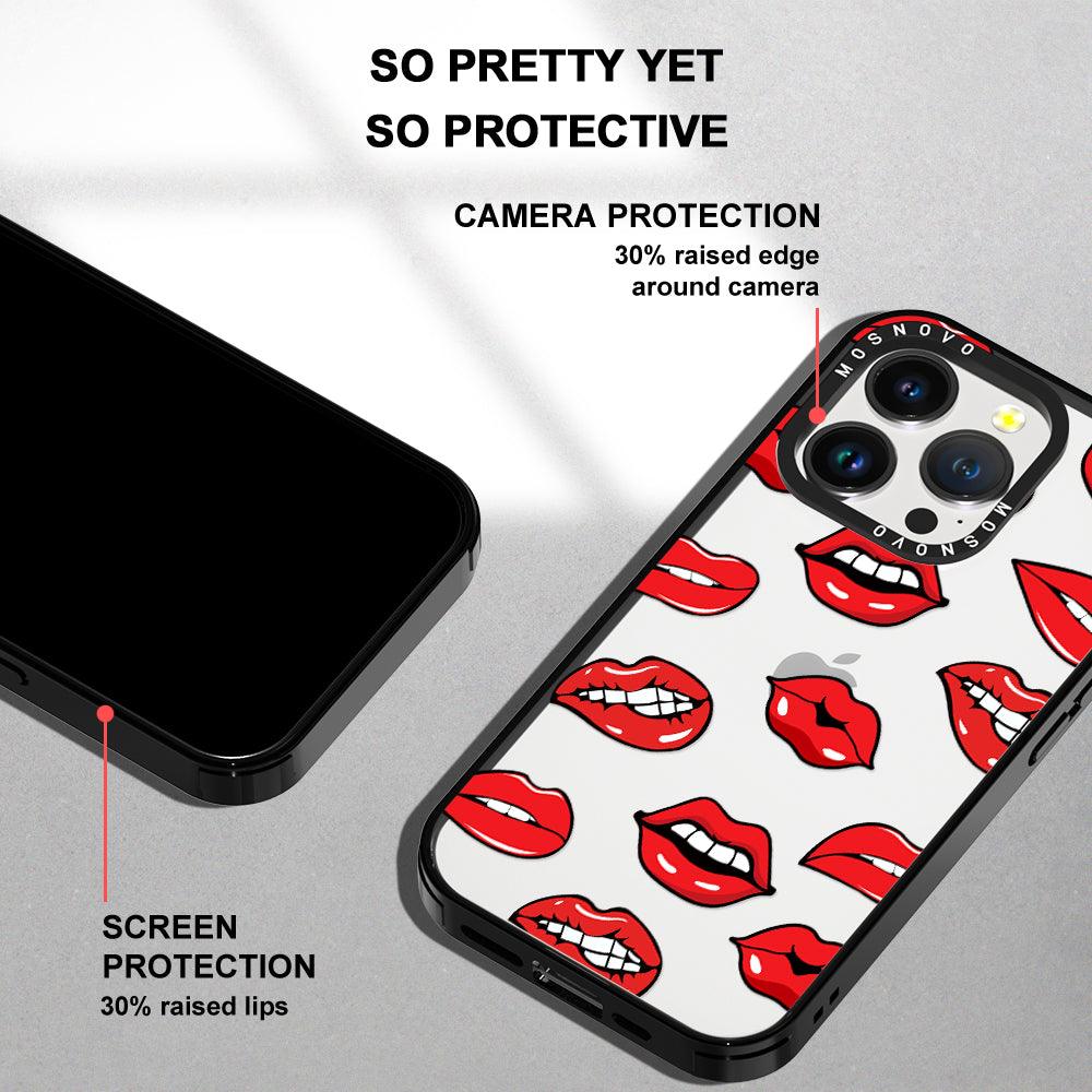 Hot Lips Phone Case - iPhone 14 Pro Case - MOSNOVO