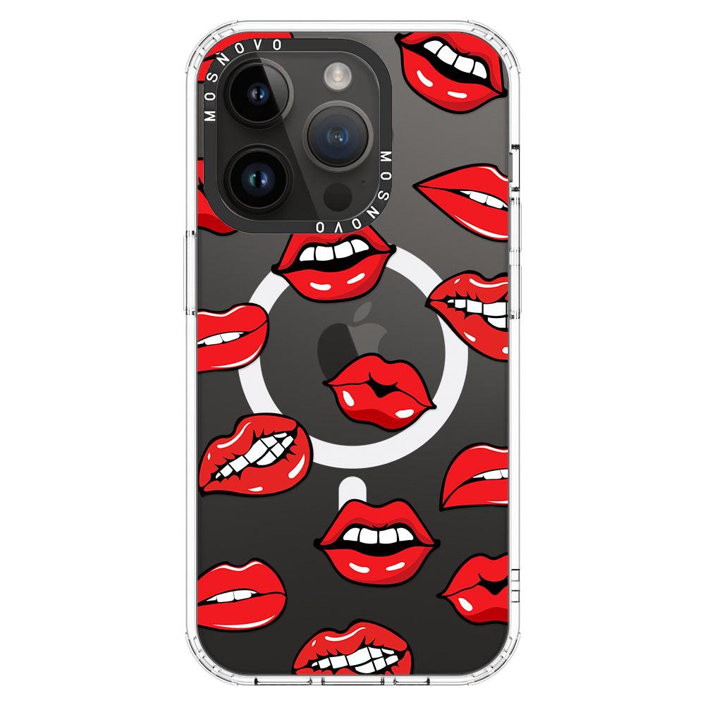 Hot Lips Phone Case - iPhone 14 Pro Case - MOSNOVO