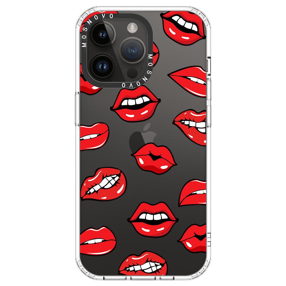 Hot Lips Phone Case - iPhone 14 Pro Max Case - MOSNOVO