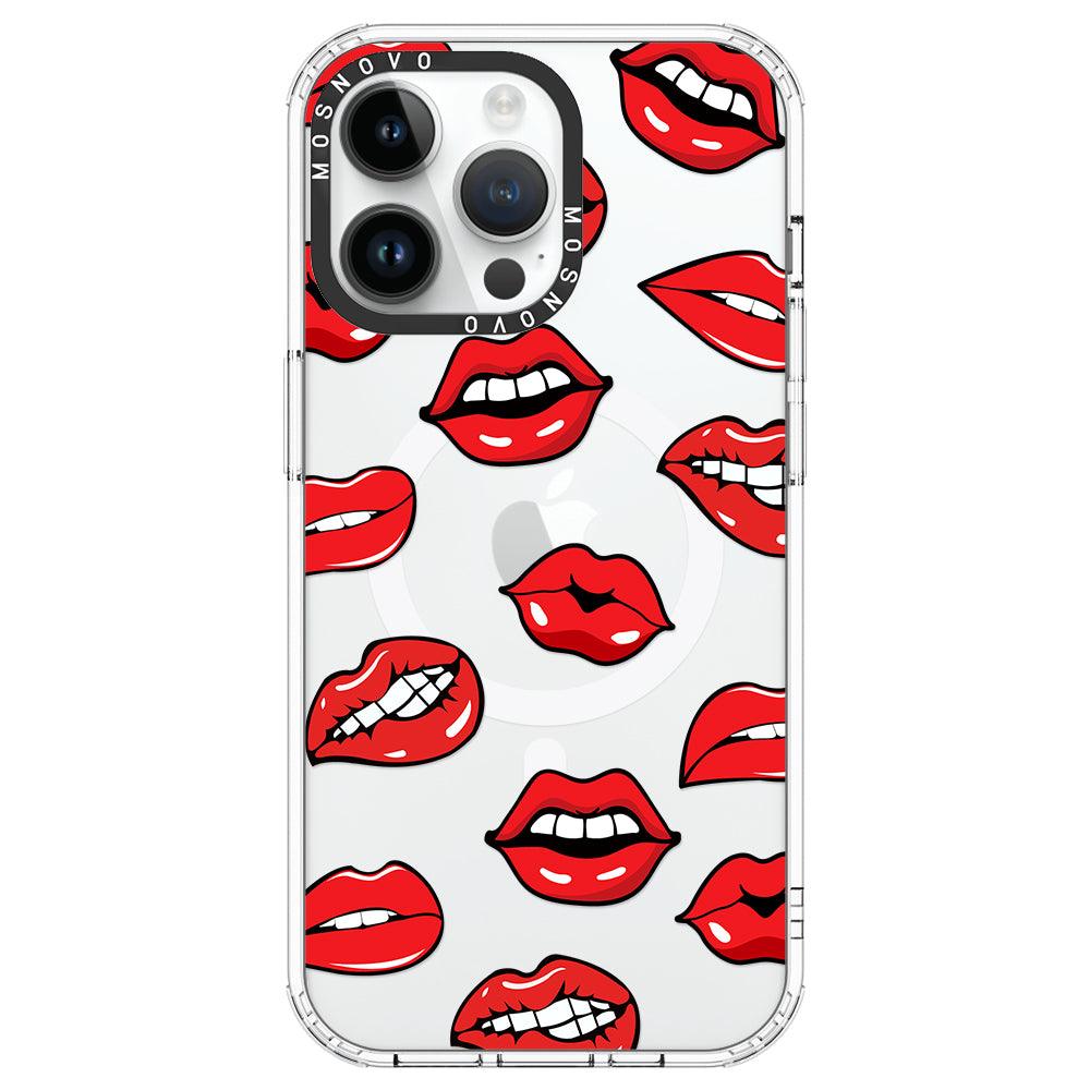 Hot Lips Phone Case - iPhone 14 Pro Max Case - MOSNOVO