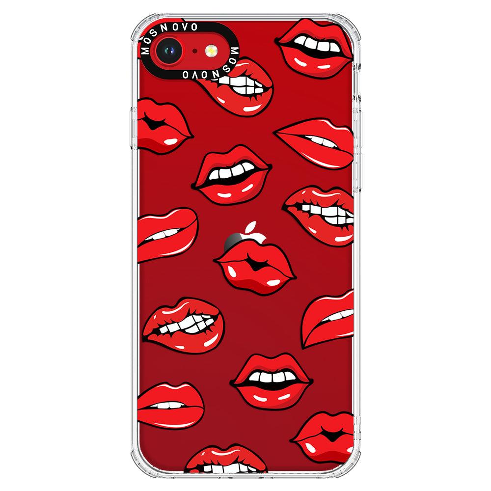 Hot Lips Phone Case - iPhone SE 2022 Case - MOSNOVO