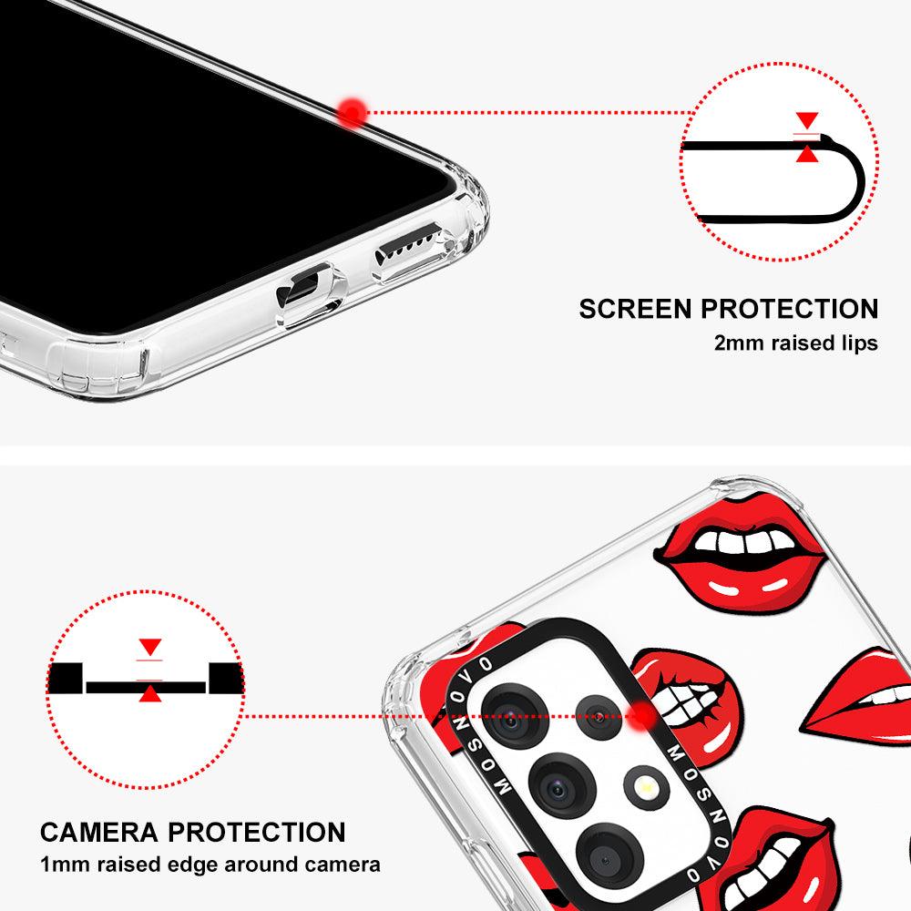 Hot Lips Phone Case - Samsung Galaxy A53 Case - MOSNOVO