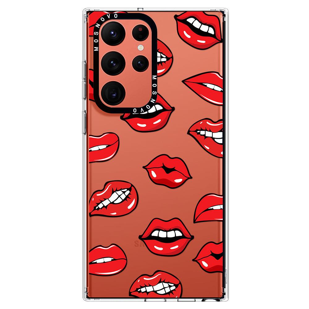 Hot Lips Phone Case - Samsung Galaxy S22 Ultra Case - MOSNOVO