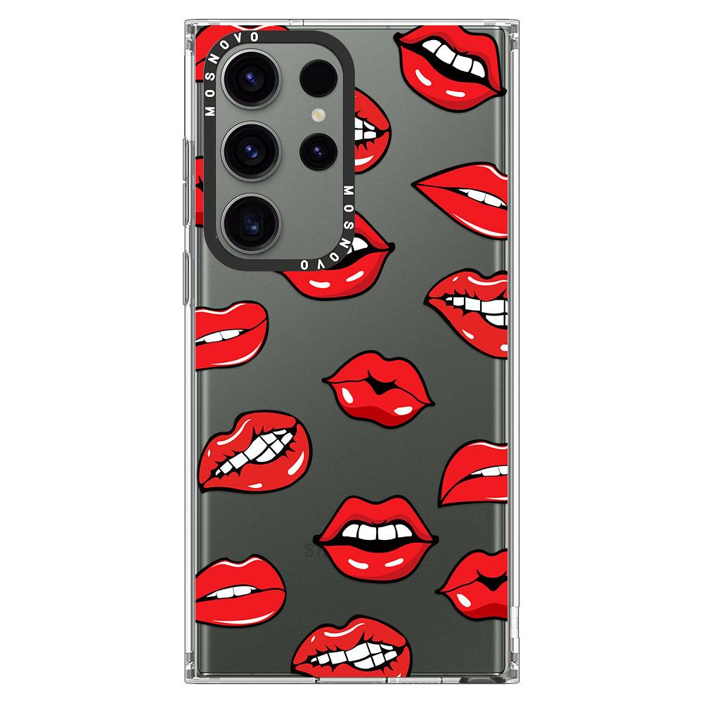 Hot Lips Phone Case - Samsung Galaxy S23 Ultra Case - MOSNOVO