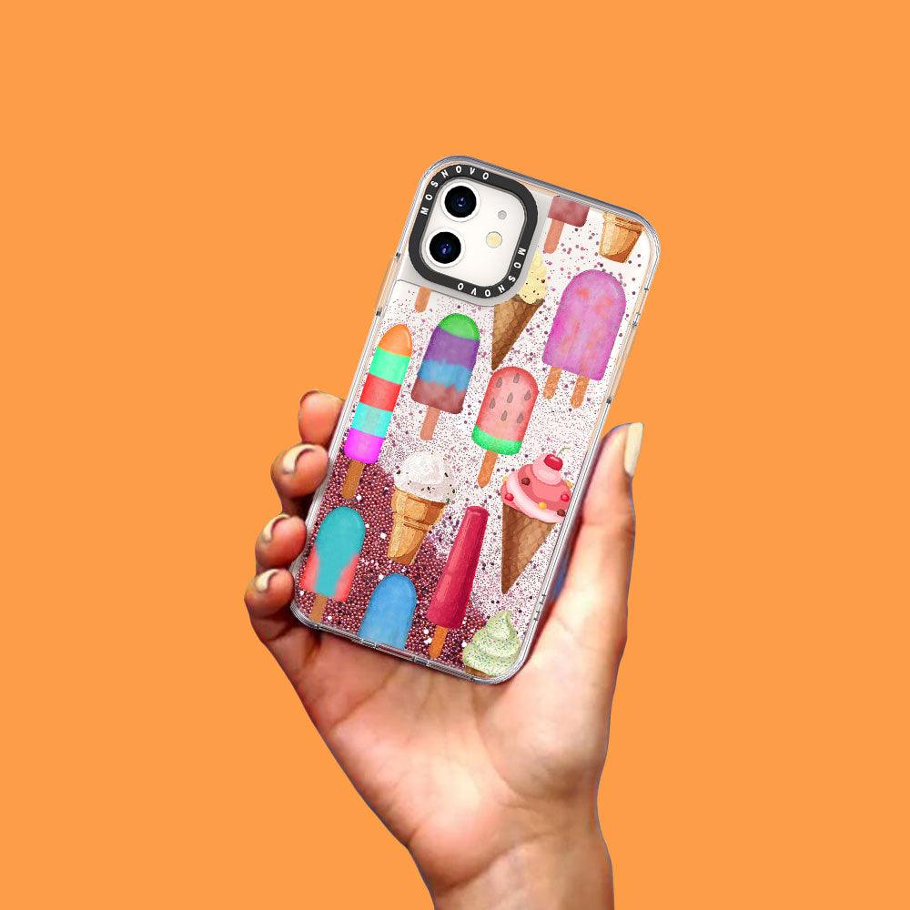 Ice Cream Glitter Phone Case - iPhone 11 Case - MOSNOVO