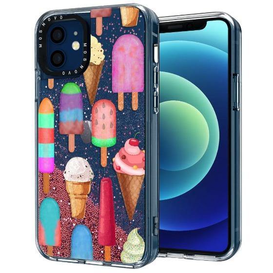 Ice Cream Glitter Phone Case - iPhone 12 Mini Case - MOSNOVO