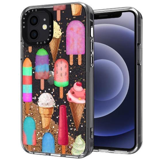 Ice Cream Glitter Phone Case - iPhone 12 Mini Case - MOSNOVO