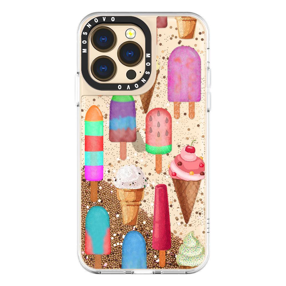 Ice Cream Glitter Phone Case - iPhone 13 Pro Case - MOSNOVO