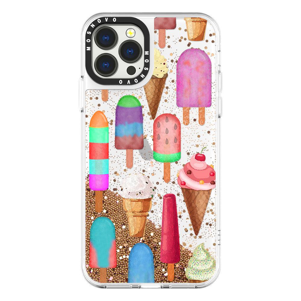 Ice Cream Glitter Phone Case - iPhone 13 Pro Max Case - MOSNOVO