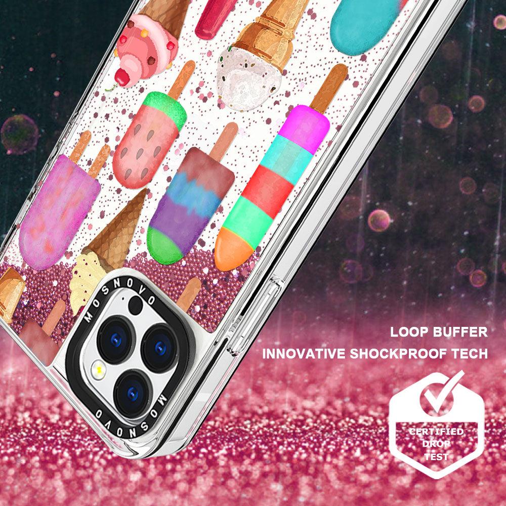 Ice Cream Glitter Phone Case - iPhone 13 Pro Max Case - MOSNOVO