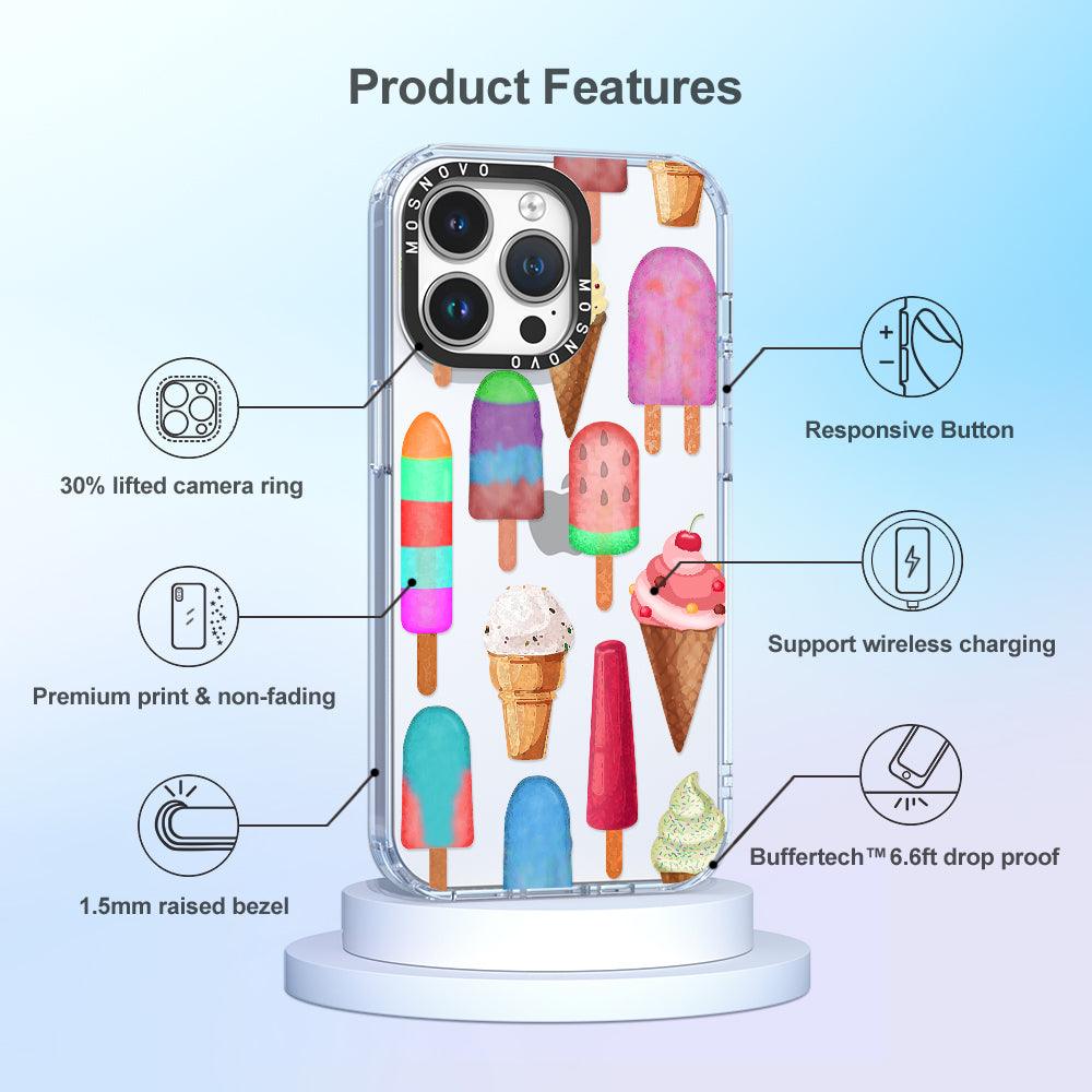 Ice Cream Phone Case - iPhone 14 Pro Max Case - MOSNOVO