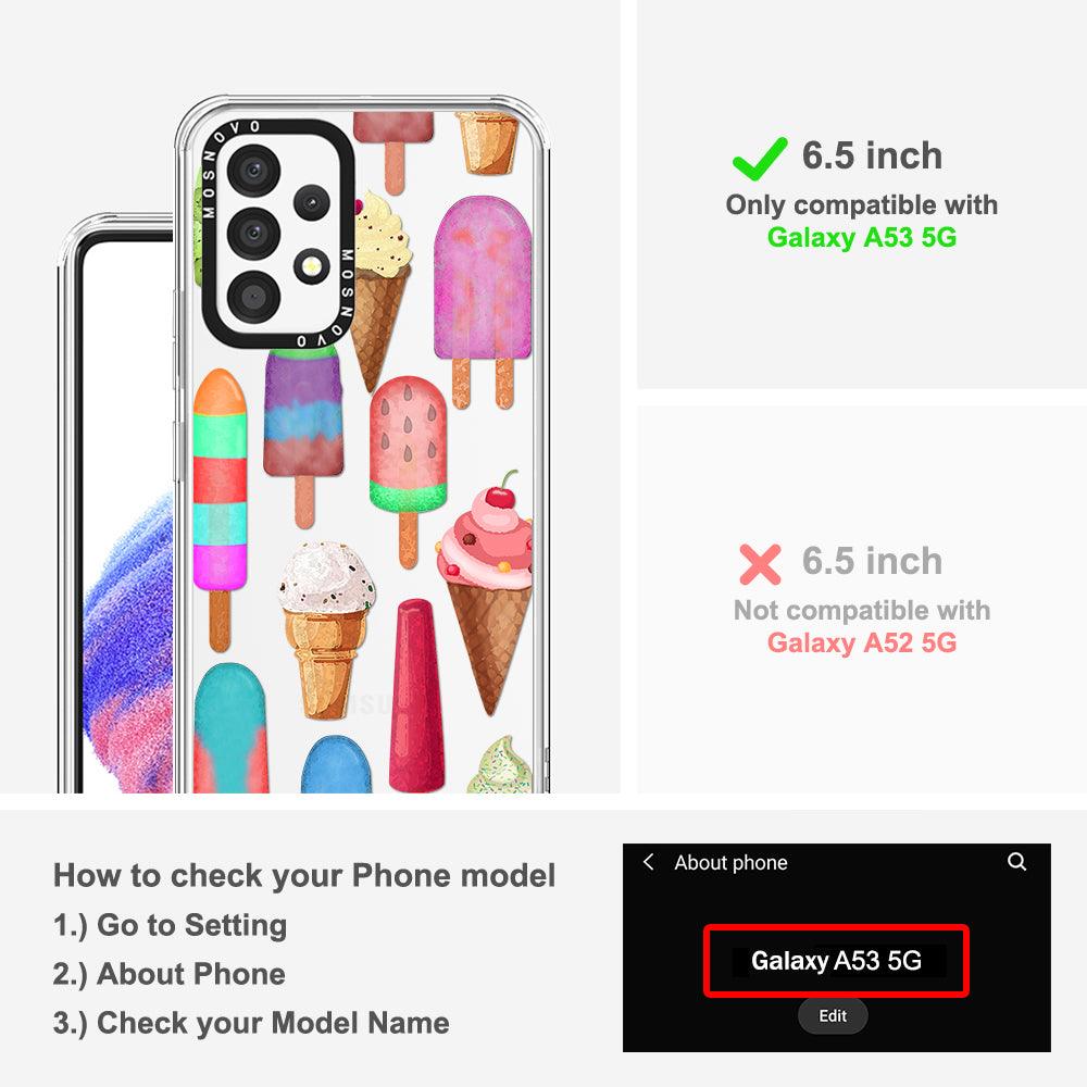 Ice Cream Phone Case - Samsung Galaxy A53 Case - MOSNOVO
