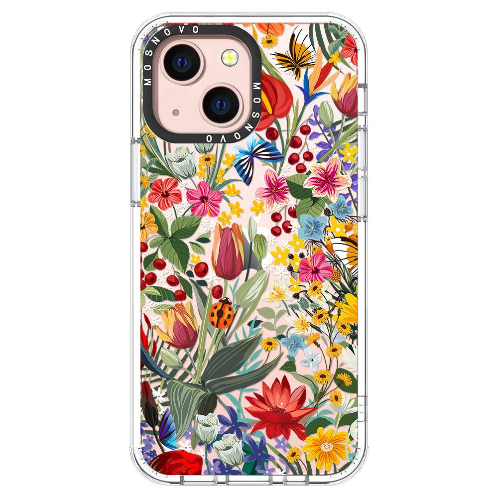 In The Garden Phone Case - iPhone 13 Mini Case - MOSNOVO