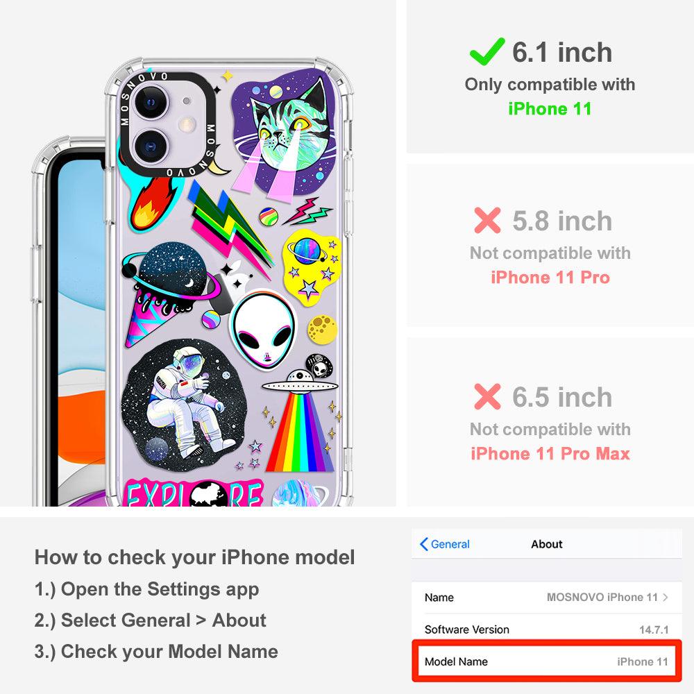 Sci-Fi Stickers Phone Case - iPhone 11 Case - MOSNOVO