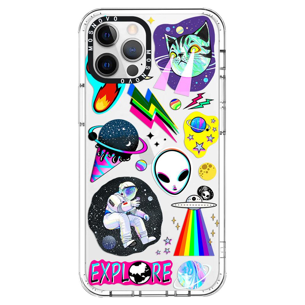 Sci-Fi Stickers Phone Case - iPhone 12 Pro Case - MOSNOVO