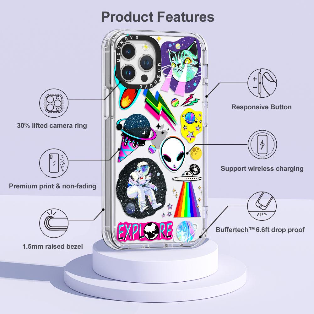Sci-Fi Stickers Phone Case - iPhone 12 Pro Case - MOSNOVO