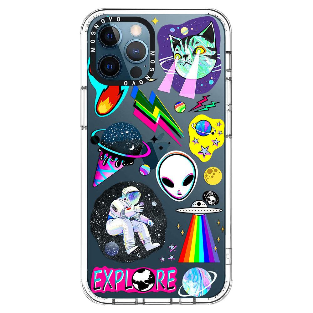 Sci-Fi Stickers Phone Case - iPhone 12 Pro Max Case - MOSNOVO