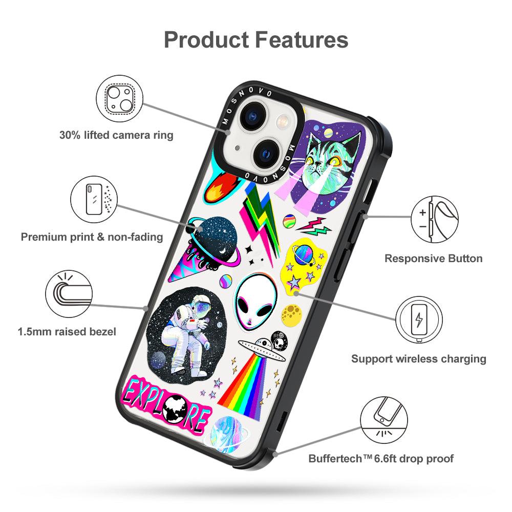 Sci-Fi Stickers Phone Case - iPhone 13 Case - MOSNOVO