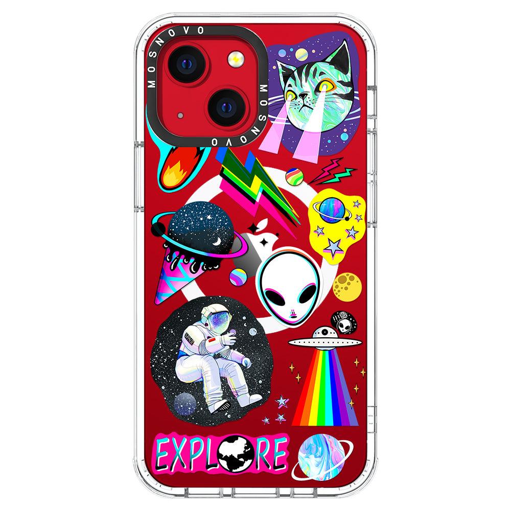 Sci-Fi Stickers Phone Case - iPhone 13 Case - MOSNOVO