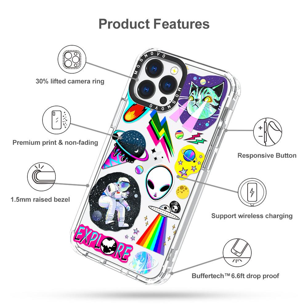 Sci-Fi Stickers Phone Case - iPhone 13 Pro Max Case - MOSNOVO