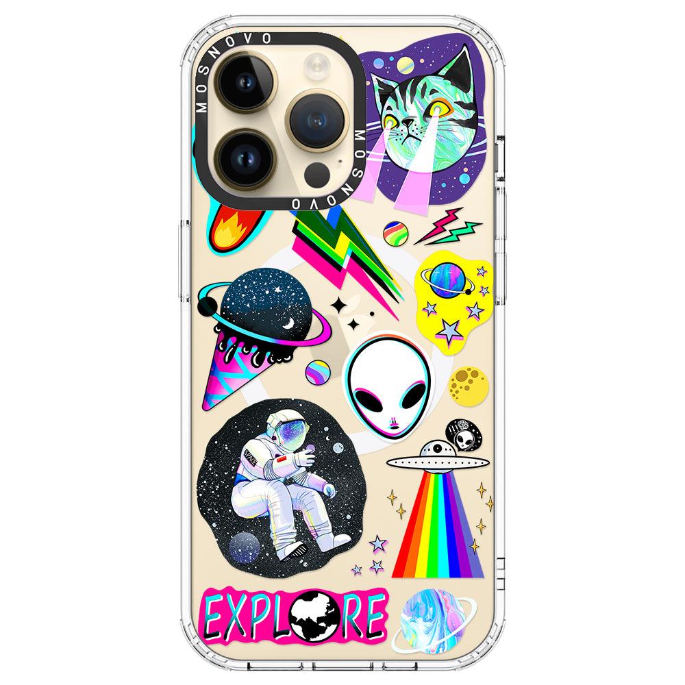 Sci-Fi Stickers Phone Case - iPhone 14 Pro Max Case - MOSNOVO