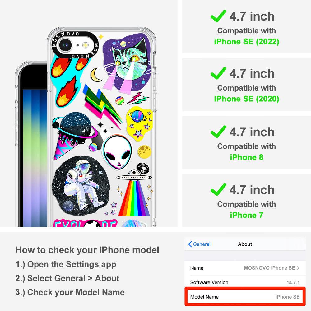Sci-Fi Stickers Phone Case - iPhone 8 Case - MOSNOVO