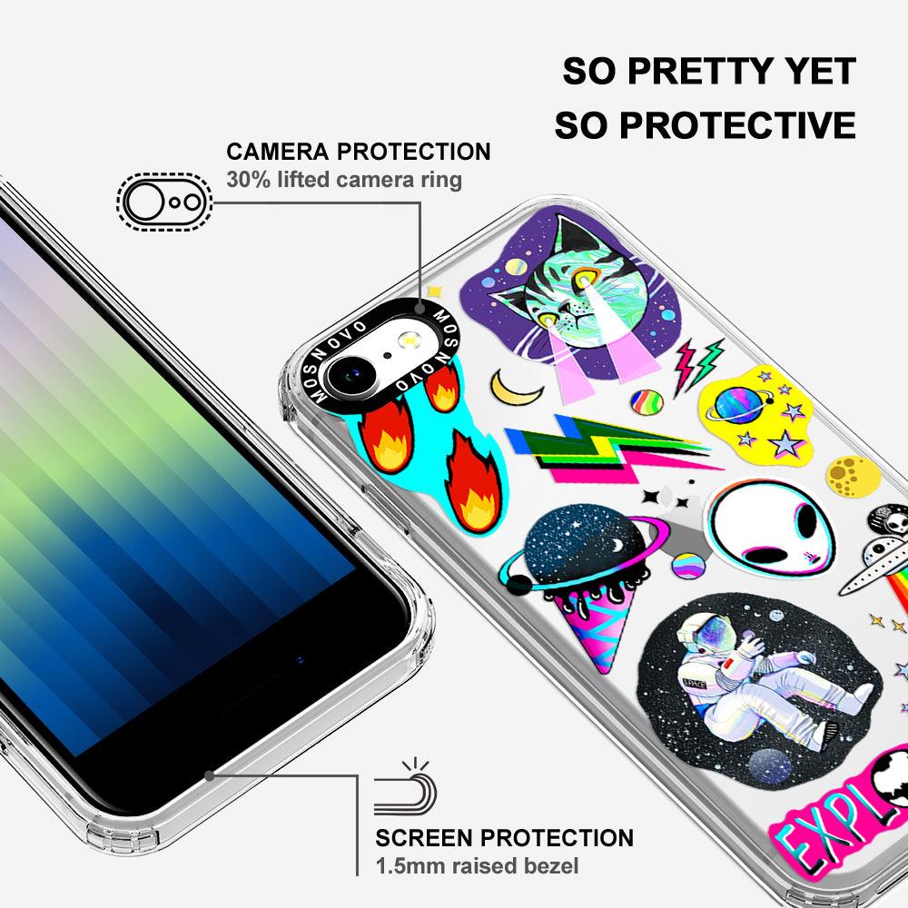 Sci-Fi Stickers Phone Case - iPhone SE 2020 Case - MOSNOVO