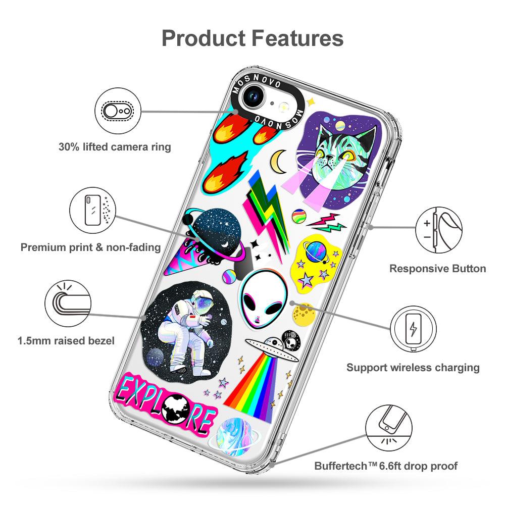 Sci-Fi Stickers Phone Case - iPhone SE 2020 Case - MOSNOVO