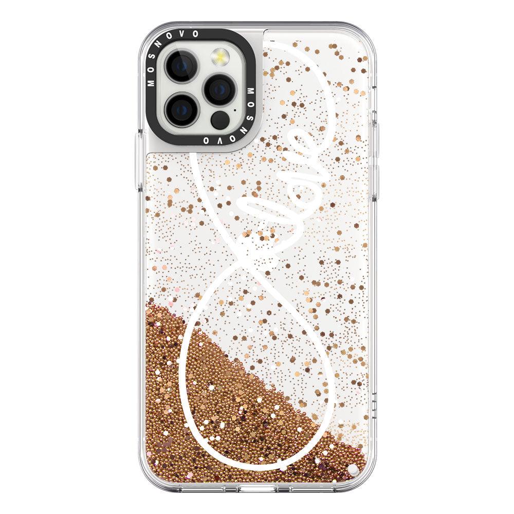 Infinity Love Glitter Phone Case - iPhone 12 Pro Case - MOSNOVO